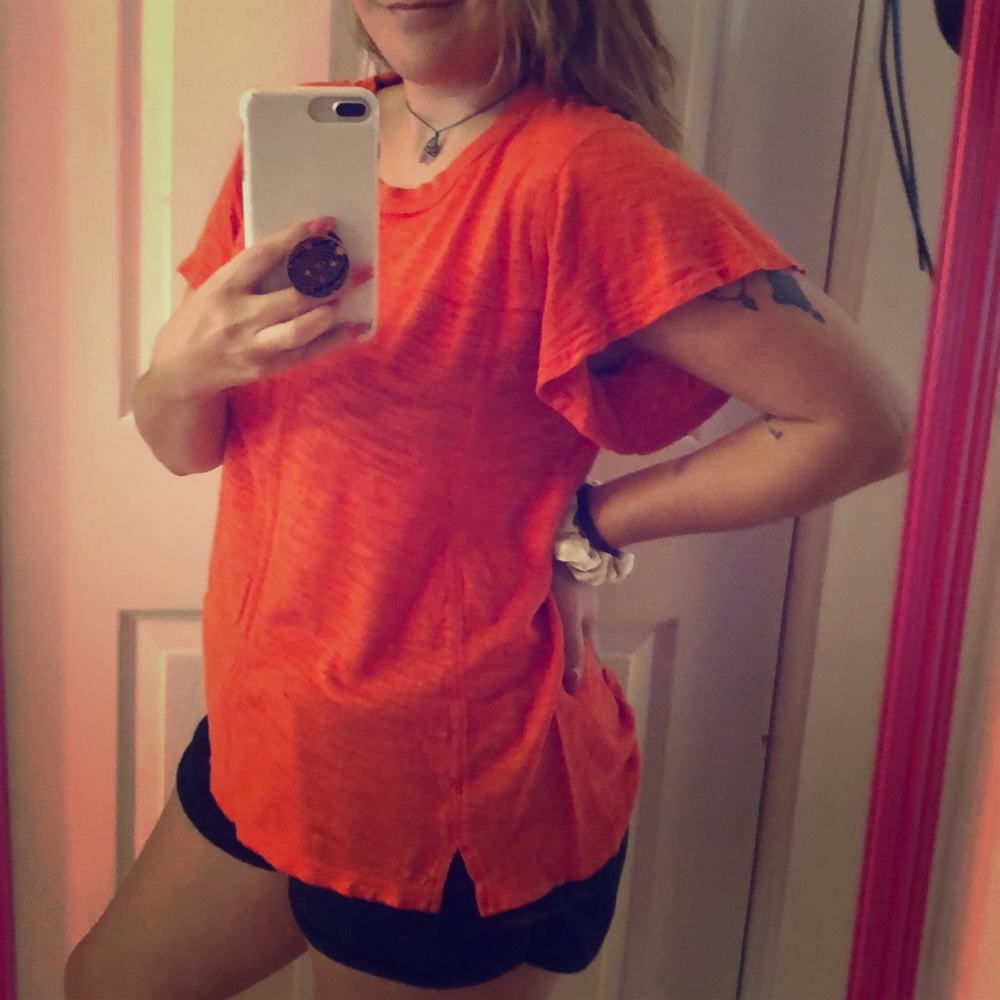 Orange Short Sleeve Shirt